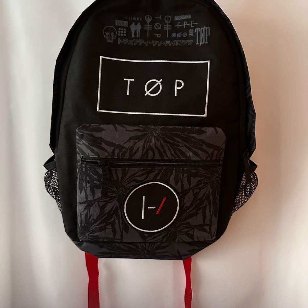 Twenty One Pilots Black and Red Backpack